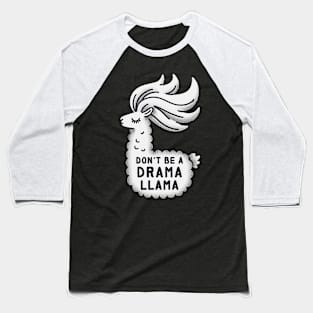 Dramatic Hair Flip Llama Baseball T-Shirt